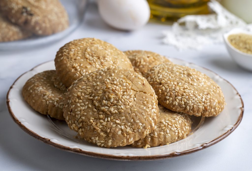 sesame tahini butter cookies